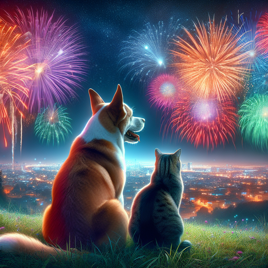 Psi a kočky: Jak překonat strach z pyrotechniky během Silvestra